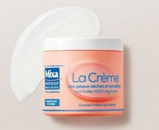 60 crèmes multi-usage Mixa peaux sèches et sensibles à tester. 