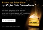 échantillon gratuit Crème-huile Age Perfect de L’Oréal 
