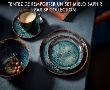 12 sets de vaisselle Mielo Saphir par SP Collection à gagner