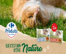 2000 packs gratuits de nourriture pour chats Carrefour Companino Naturally