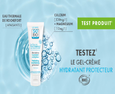 Gel-Crème Hydratant protecteur SO’BiO étic : 100 gratuits