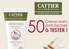Crème Mains Anti-âge de Cattier : 50 produits gratuits à tester !