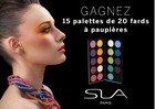 Gagnez 15 palettes de 20 fards à paupières SLA PARIS !