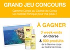 Jeu NUXE : 3 week-ends en Corse + 500 produits de beauté à gagner !