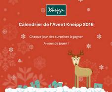 Kneipp : Calendrier de l’Avent 2016