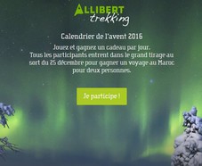 Allibert Trekking : Calendrier de l’Avent 2016