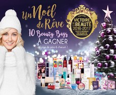 Jeu de Noël Les Victoires de la Beauté : 10 Beauty Bags à gagner !