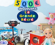 500 € de jouets La Grande Récré à gagner !