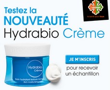 Hydrabio Crème de BIODERMA : 10 000 échantillons gratuits 
