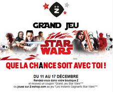 Instants gagnants STAR WARS : chambre + objets collector 