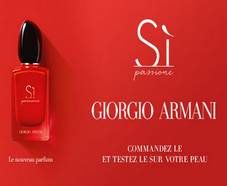 Parfum Si Passione de Giorgio Armani : échantillon gratuit à recevoir