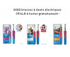 4000 brosses à dents électriques ORAL-B gratuites !
