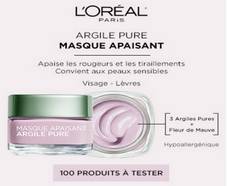 Testez le masque apaisant Argile Pure de l’Oréal Paris