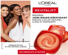100 soins Revitalift texture rouge L’Oréal Paris gratuits