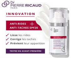 Crème anti-rides et anti-tâches Dr Pierre Ricaud : 50 gratuites
