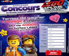 Jeu Lego : 4000 euros de boîtes Lego + séjour Legoland de 5000 euros à gagner !
