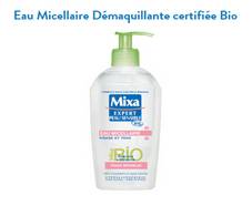 Testez gratuitement l’eau micellaire démaquillante bio Mixa