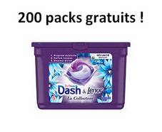 200 boîtes de lessive gratuites Dash & Lenor 3-en-1 Pods « Envolée d’air » 