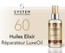 A tester : 60 huiles Elixir Réparateur Luxeoil de System Professional