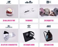 Jeu Chausport : 340 cadeaux offerts (Casques audio Adidas, ballons de foot, sacs à dos, casquettes, gourdes et + ...)