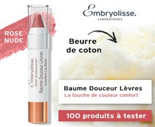 100 Baumes Douceur Lèvres d’Embryolisse gratuits
