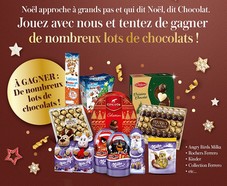 59 lots de chocolats Ferrero, Kinder, Milka, Côte d’Or... à gagner !