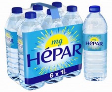 2000 packs de 6 bouteilles Hépar offerts