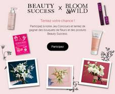 Jeu Beauty Success : Box maquillage & soins + bouquets de fleurs à gagner !