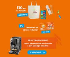 390 kits gratuits La Perruche, 1 machine à café et des bons de réduction à gagner