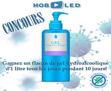 10 flacons d’1 litre de gel hydroalcoolique offerts