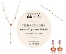 A gagner : 12 parures de bijoux Victoria de 163€ euros chacune