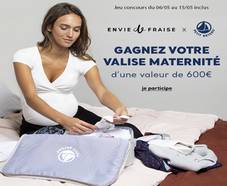 En jeu : 5 valises maternité Petit Bateau & Envie de Fraise de 599€ chacune