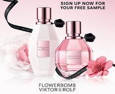 échantillon gratuit : parfum Flowerbomb Victor&Rolf