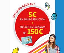 En jeu : 50 cartes cadeaux Auchan de 150€ 
