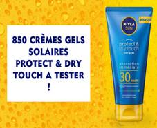 NIVEA : 850 crèmes gels solaires Protect & Dry Touch gratuites