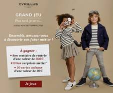 CYRILLUS : Vestiaire comprenant 500€ de vêtements enfant à gagner !