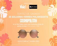 A gagner : 25 magnifiques paires de lunettes de soleil Cosmopolitan