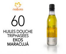 60 huiles douche triphasées Ekos Maracuja de Natura gratuites