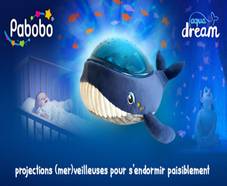 En jeu : 8 projecteurs dynamiques Baleine Aqua Dream Pabobo
