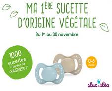GRATUIT : 1000 duos de sucettes bébé Luc et Léa !!
