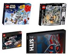 En jeu : 1 lot de boites Lego Star Wars (309€)