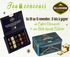 6 lots gourmands de chocolats et biscuits Belledonne offerts