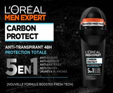 230 déodorants Carbon Protect de L’Oréal Men Expert gratuits