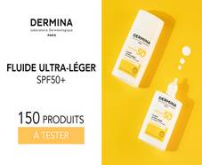 150 fluides solaires Sunlina de Dermina offerts