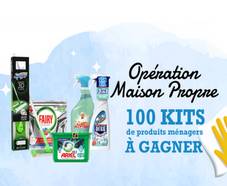 100 kits de produits ménagers offerts !
